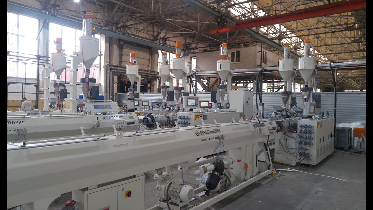 PP Wastewater pipe production line – Экструзионная линия для сточных вод из ПП