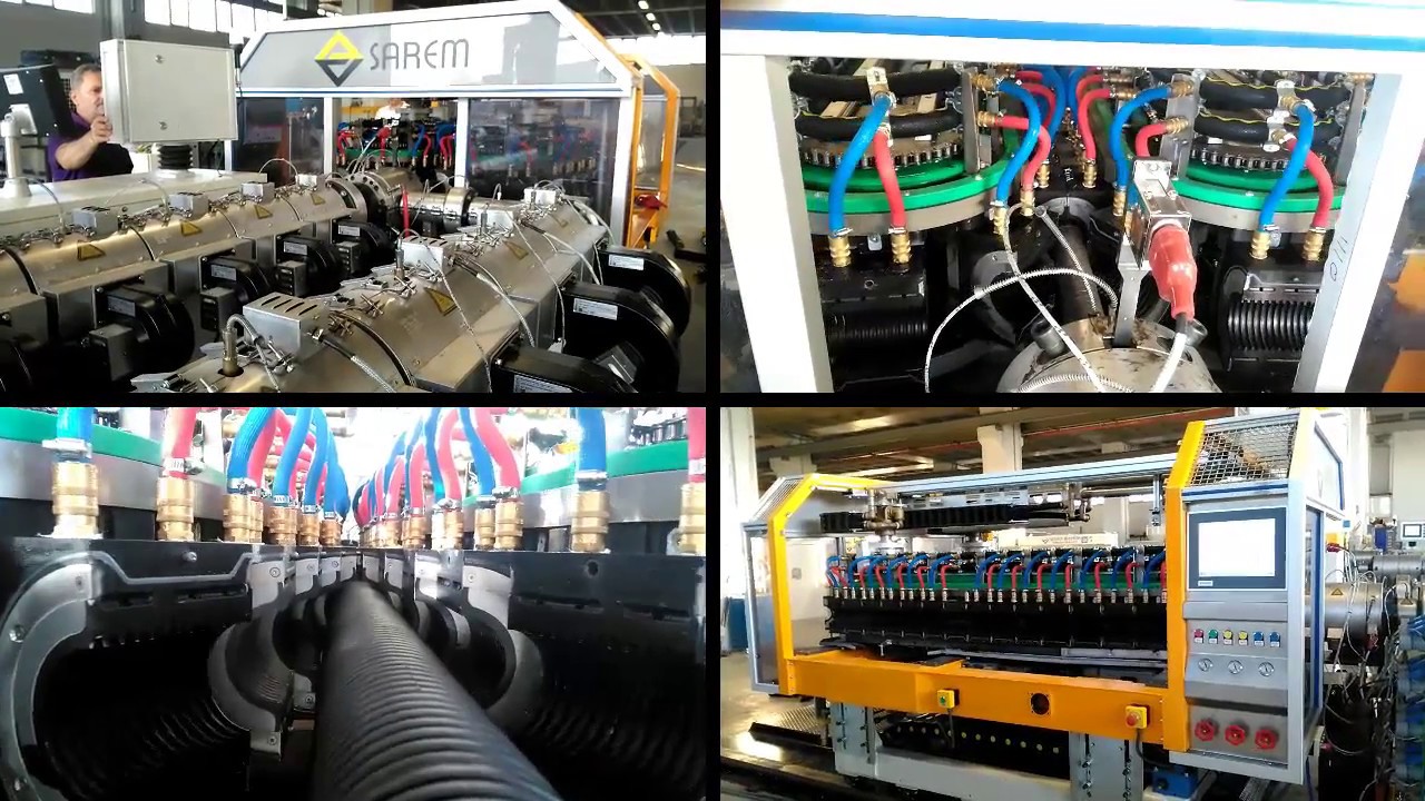 Corrugated Pipe Extrusion Line ( 75mm-160mm)